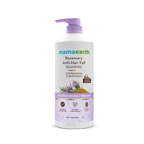 Rosemary Anti-Hair Fall Shampoo with Rosemary & Methi Dana for Reducing Hair Loss & Breakage - 1Litre
