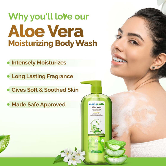 Aloe Vera Moisturizing Body Wash with Aloe Vera & Calming Jasmine For Soft & Soothed Skin – 500 ml
