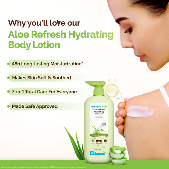 Mamaearth Aloe Refresh Hydrating Body Lotion - 400 ml