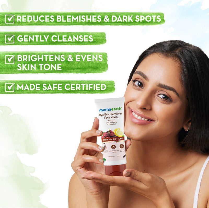 Bye Bye Blemishes* Face Wash with Mulberry and Vitamin C for Even Skin Tone - 100 ml