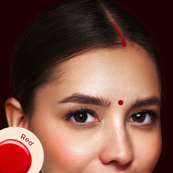 Liquid Matte Sindoor with Almond Extract & Vitamin E - 2.8 ml | 01 - Red