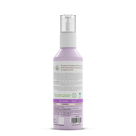 Rosemary Hair Growth Oil with Rosemary & Methi Dana for Promoting Hair Growth - 100 ml
