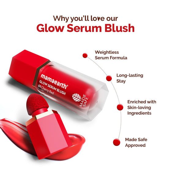 Glow Serum Blush with Vitamin C & Cherry Extract - 5 ml - Cherry Red