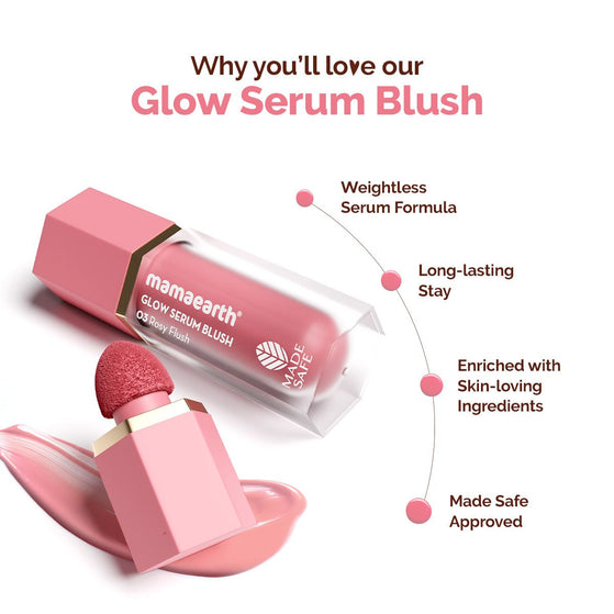 Glow Serum Blush with Vitamin C & Rose Extract - 5 ml - Rosy Flush