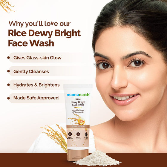 Rice face wash glass skin benefits
