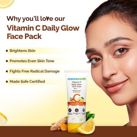 Vitamin C daily glow face pack benefits