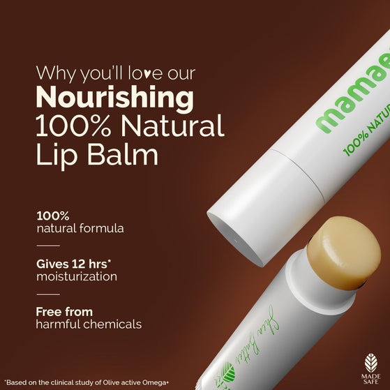 Nourishing 100% Natural Lip Balm with Shea Butter & Vitamin E - 4g