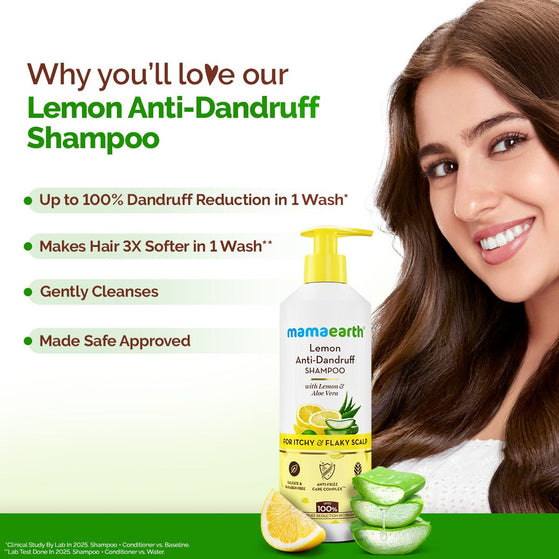 Mamaearth lemon anti dandruff shampoo
