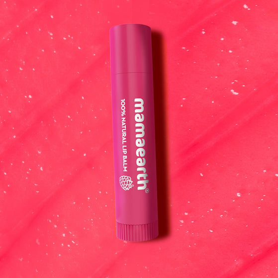 Nourishing Tinted 100% Natural Lip Balm with Vitamin E and Raspberry for Dry & Chapped Lips - 4 g