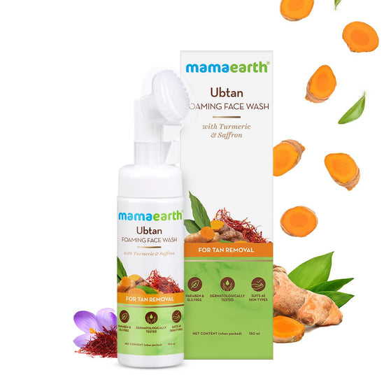 mamaearth Ubtan Foaming Face Wash for Tan Removal