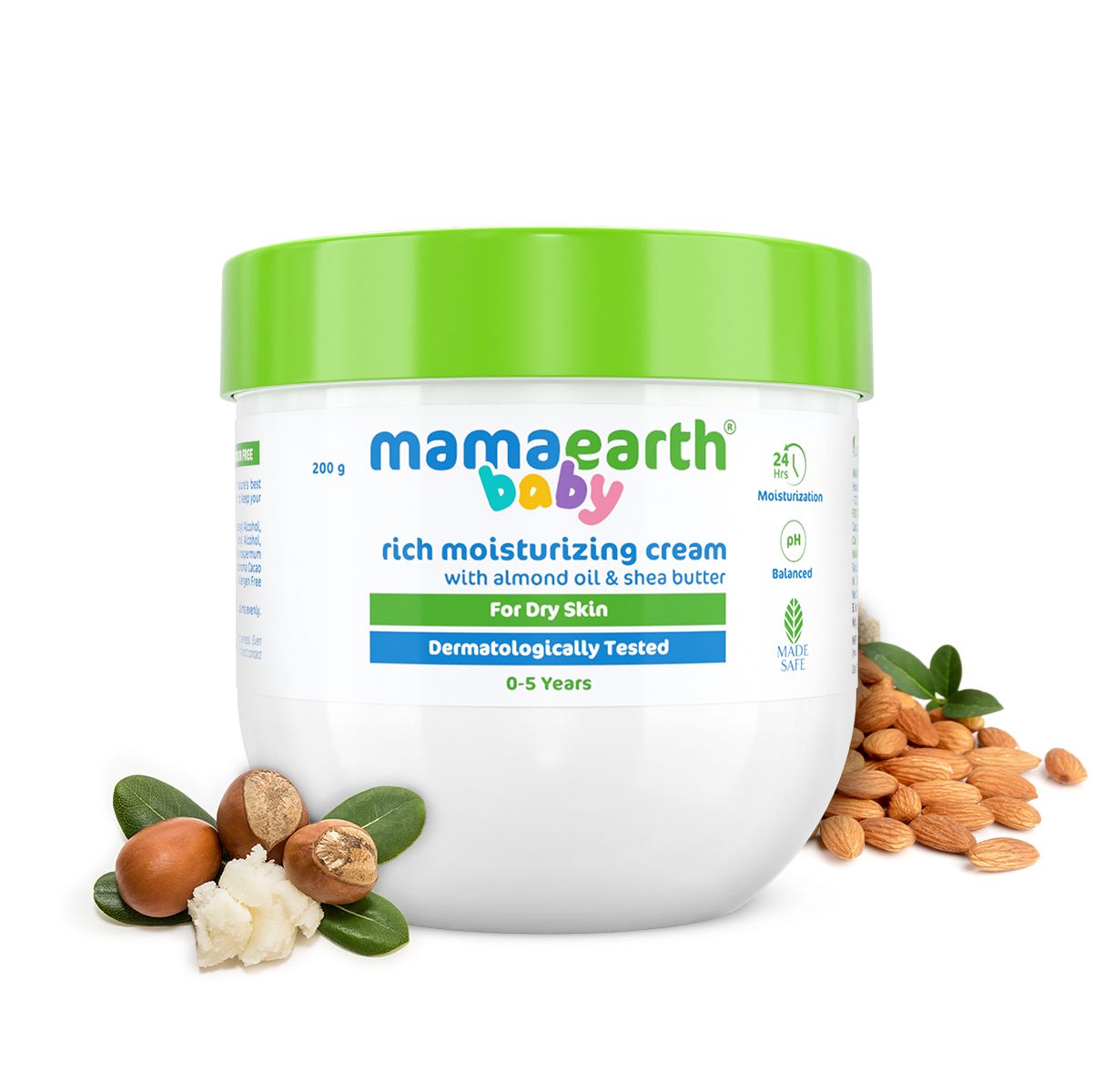 Mamaearth Baby Rich Moisturizing Cream with Rice Water and Niacinamide for Glass Skin, 100 ml