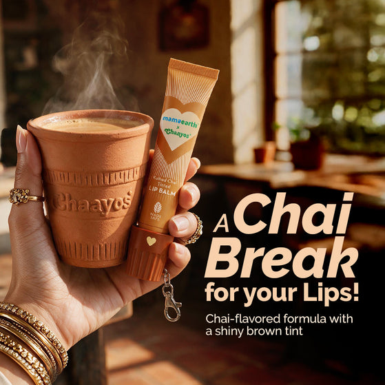 Mamaearth X Chaayos Kulhad Chai Tinted Lip Balm - 10g