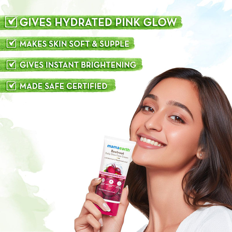 Beetroot Daily Glow Face Cream With Beetroot & Hyaluronic Acid - 80 g