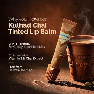 Mamaearth X Chaayos Kulhad Chai Tinted Lip Balm - 10g