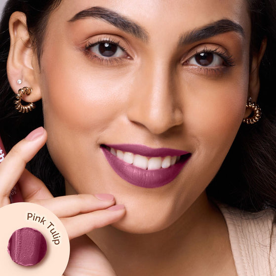 Moisture Matte Longstay Mini Lipstick- 0.7 g | Pink Tulip