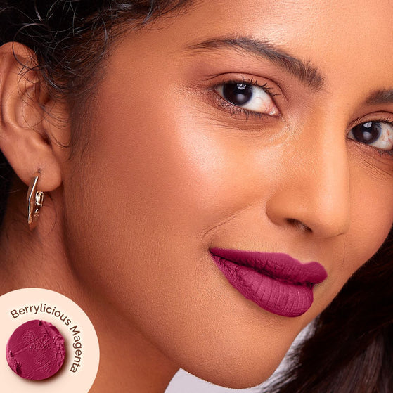 Moisture Matte Longstay Lipstick - 2g | Berrylicious Magenta