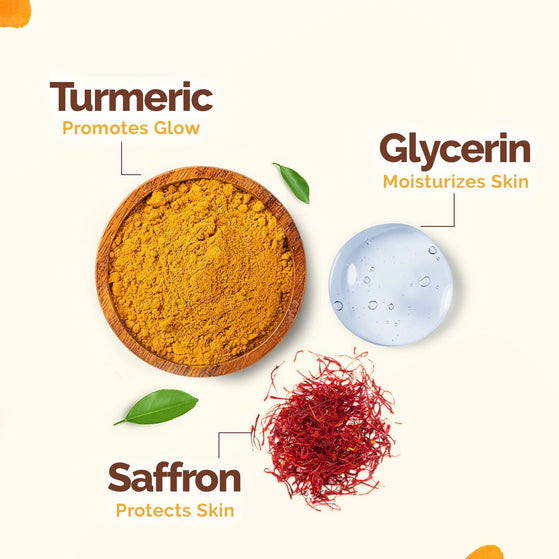 Ubtan Moisturizing Body Wash with Turmeric & Saffron for Tan Removal - 500 ml