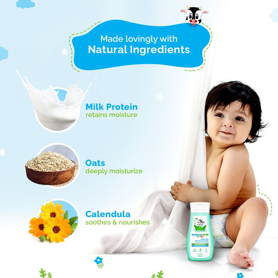 Milky Soft Head to Toe Wash With Oats, Milk, and Calendula  for Babies- 200 ml