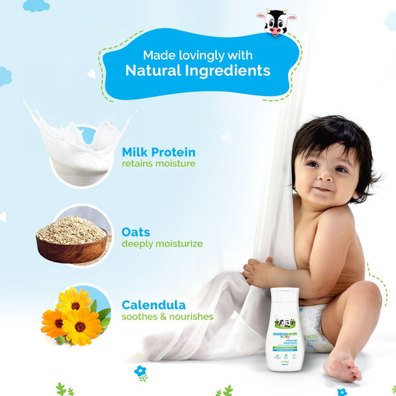 Milky Soft Body Lotion for Babies with Oats, Milk & Calendula – 200ml