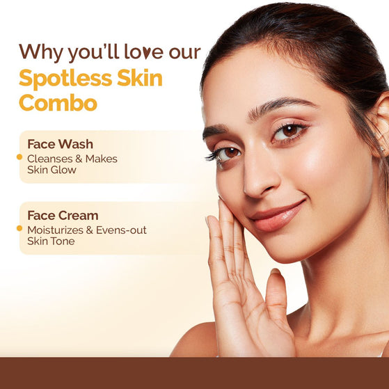 Spotless Skin Combo: Ubtan Facewash - 100ml and Bye Bye Blemishes* Face Cream - 30ml