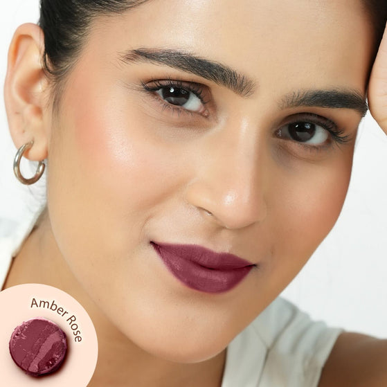 Moisture Matte LongStay Lipstick with Vitamin E & Avocado - 2g | Amber Rose