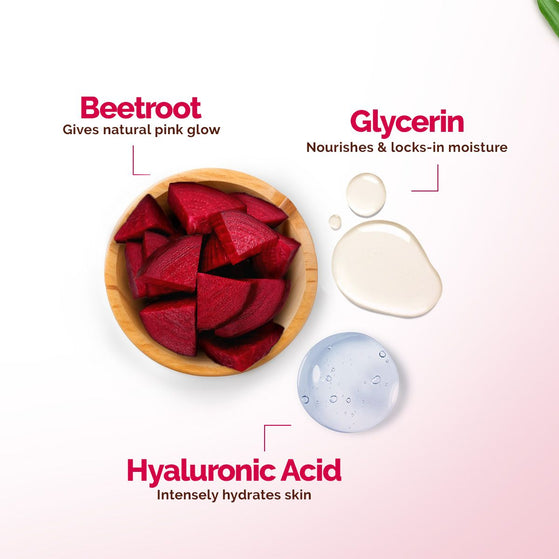Beetroot Hydraful Facial Kit with Beetroot & Hyaluronic Acid - 2*10 ml + 4*10 g