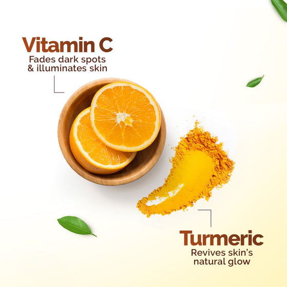 Vitamin C and turmeric key ingredients in Daily Glow Sunscreen