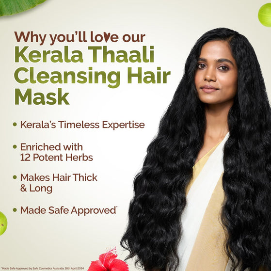 Kerala Thaali Pre-Shampoo Hair Mask with Power of 12 Herbs for Thick & Long Hair - 200 g