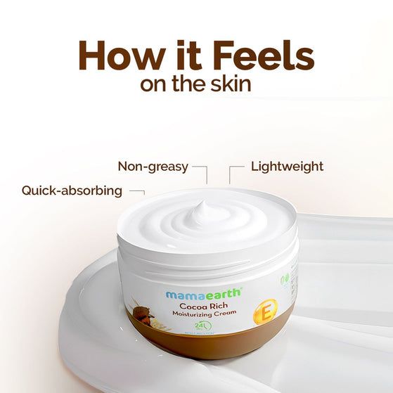 Cocoa Rich Moisturizer with Cocoa Butter & Vitamin E for Deep Nourishment - 200 g (Pack of 2)