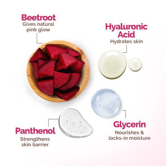 Beetroot Hydraful Face Pack with Beetroot & Hyaluronic Acid for All Skin Types - 200 g