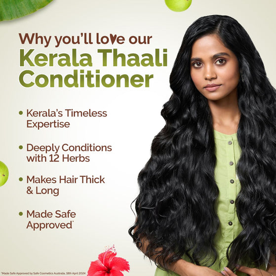 Mamaearth Kerala Thaali Conditioner with Hibiscus, Amla, Reetha and Methi Dana for Smooth, Thick & Long Hair - 250 ml