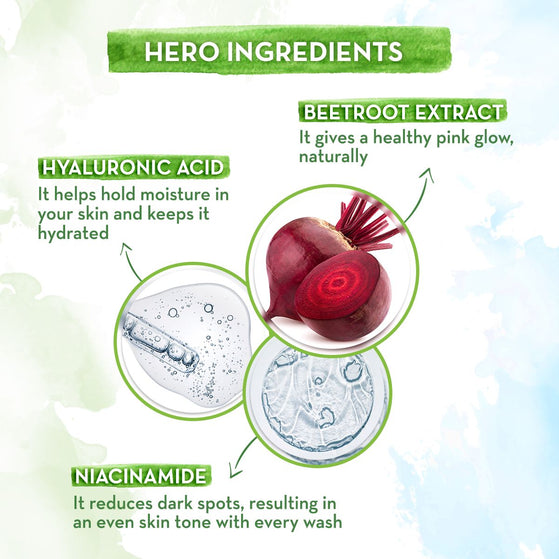 Hero ingredients beetroot hyaluronic acid niacinamide
