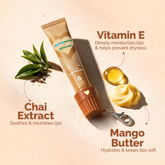 Mamaearth X Chaayos Kulhad Chai Tinted Lip Balm - 10g