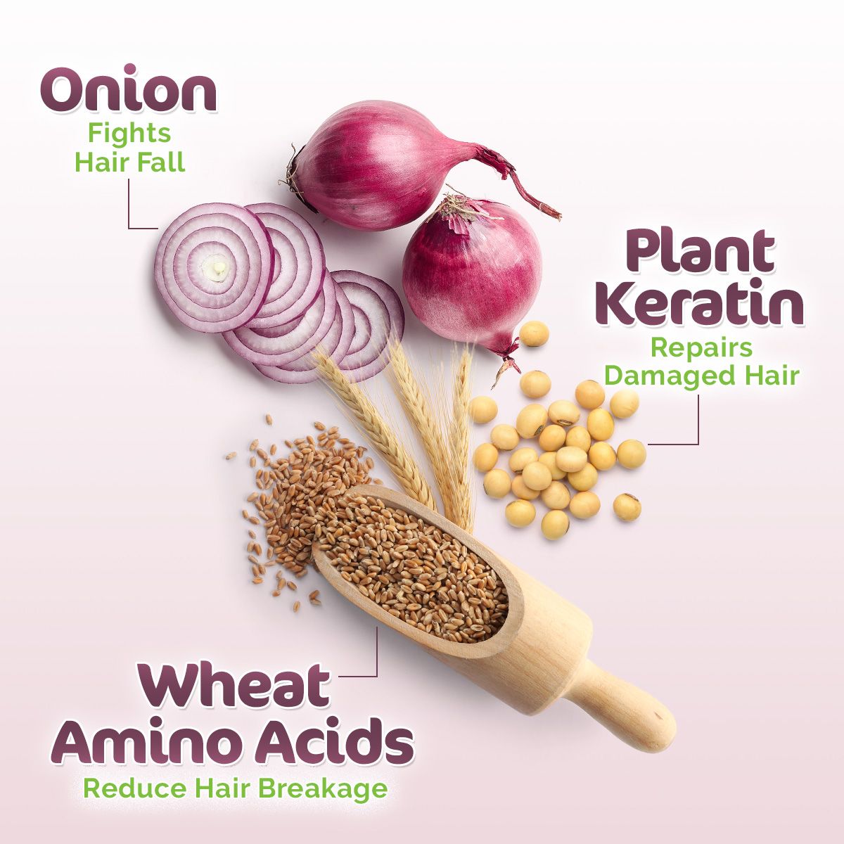 Mamaearth Onion Shampoo for Hair Fall Control & Hair Growth with Onion & Plant Keratin - 180 ml