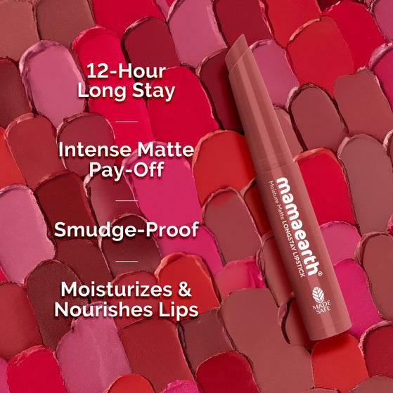 Moisture Matte Longstay Mini Lipstick- 0.7 g | Carnation Nude