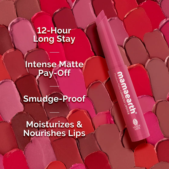 Moisture Matte Longstay Mini Lipstick- 0.7 g | Candyfloss Pink