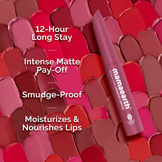 Moisture Matte Longstay Mini Lipstick- 0.7 g | Pink Tulip