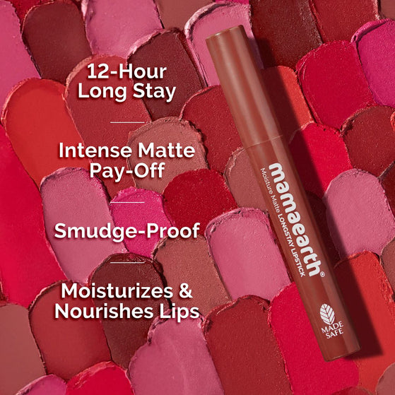 Moisture Matte Longstay Lipstick - 2g | peach nude