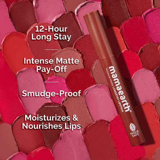 Moisture Matte Longstay Lipstick - 2g | Citrus Nude