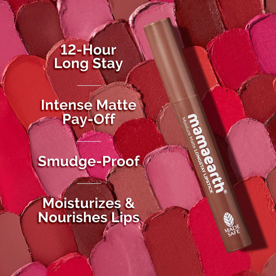 Moisture Matte Long Stay Lipstick - 2g | Espresso Brown