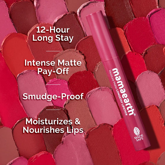 Moisture Matte Long Stay Lipstick - 2g | Candyfloss Pink