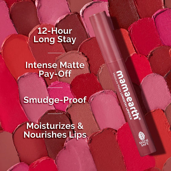 Moisture Matte Long Stay Lipstick - 2g | Plum Punch