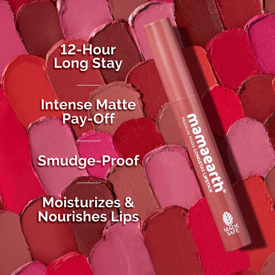 Moisture Matte Long Stay Lipstick - 2g | Carnation Nude