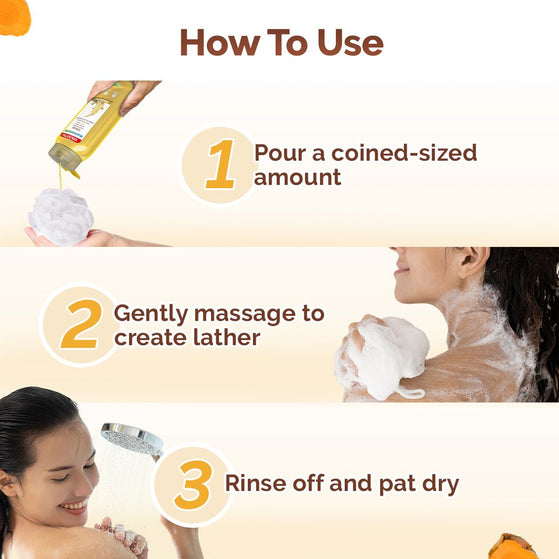 Ubtan Moisturizing Body Wash with Turmeric & Saffron for Tan Removal - 250 ml + 25 ml Extra