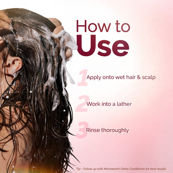 Onion Shampoo with Onion & Plant Keratin for Hair Fall Control - 400ml