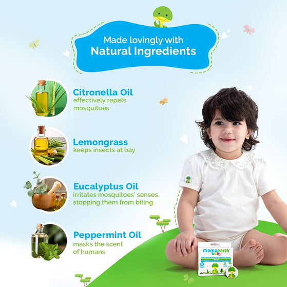 Natural Mosquito Repellent Patches, 24pcs