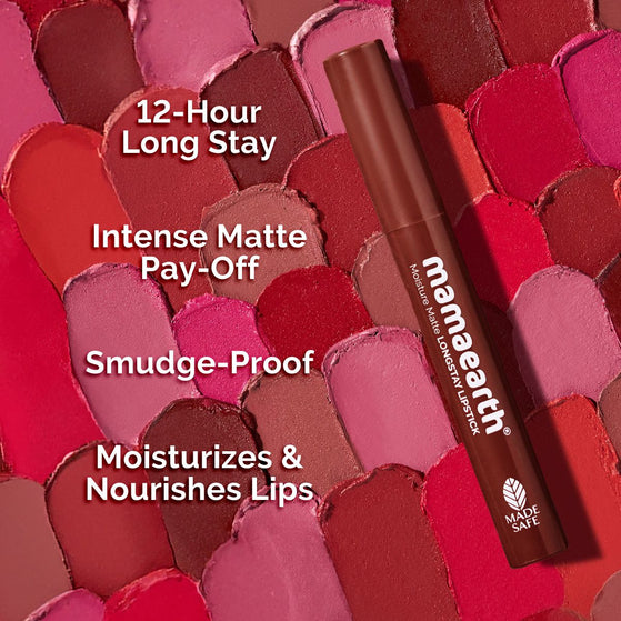Moisture Matte LongStay Lipstick with Vitamin E & Avocado - 2g | Mocha Crush