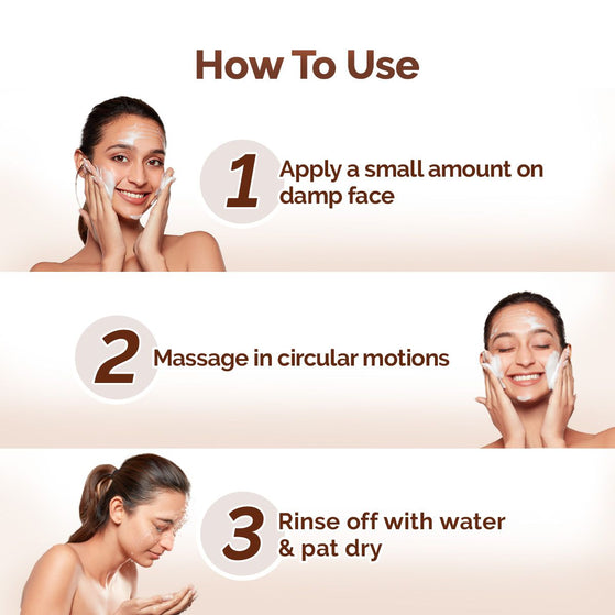 How to use rice face wash
