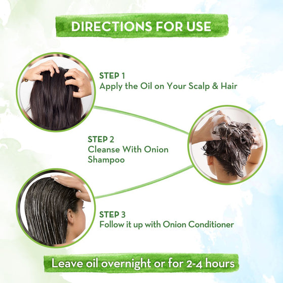 Onion Healthy Hair Combo - 250ml + 600ml + 400ml