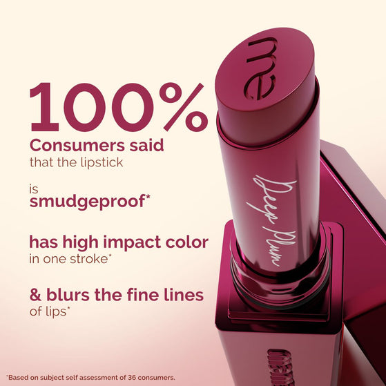 Luxe Matte Long Stay Lipstick with Passion Fruit Oil & Vitamin E -2g | Deep Plum